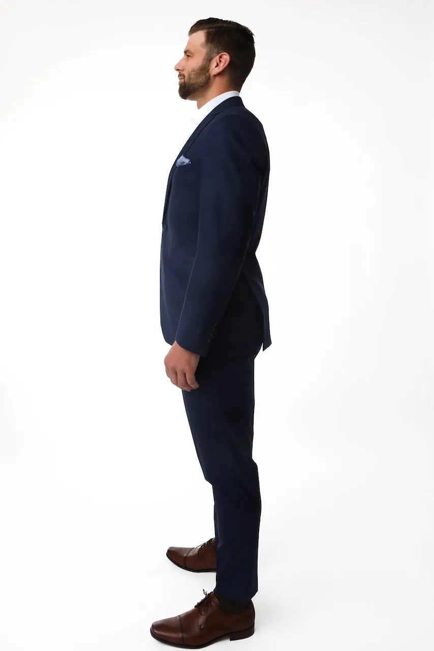 Navy Stretch Premium Suit