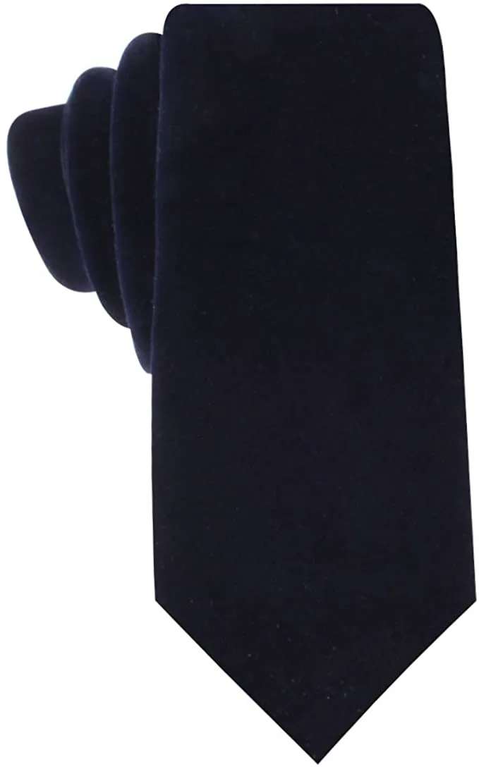 New Auscufflinks Black Velvet Skinny Tie, Hand Stitched with premium stitching & Lining! Retails $40 