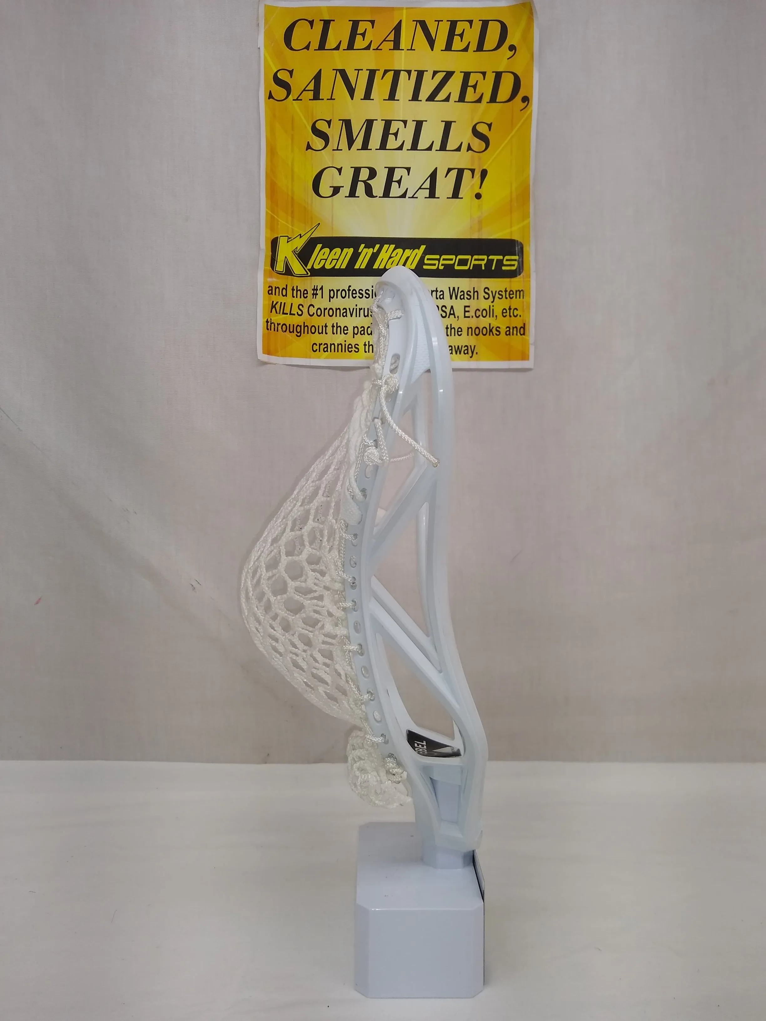 New ECD Rebel Strung Mens All White Lax Position Attack & Mid Lacrosse Head