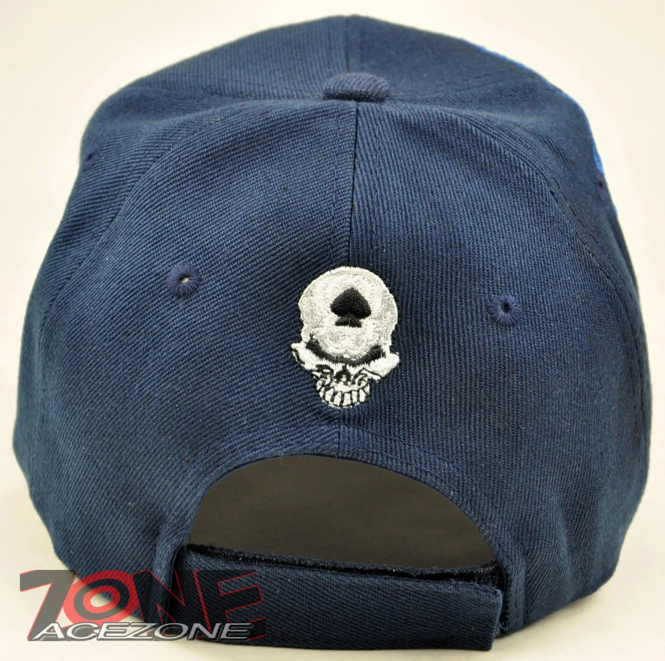NEW! I'M ALL IN SKULL POKER TEXAS HOLD'EM SHADOW CAP HAT NAVY