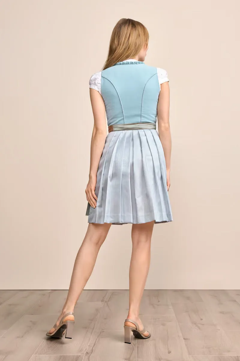 (new) Kruger Mini Dirndl 2pcs. 50cm "Emmeline" blue (32,34,36)