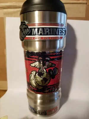 New!! USMC Vacuum Insulated Stainless Steel Tumbler