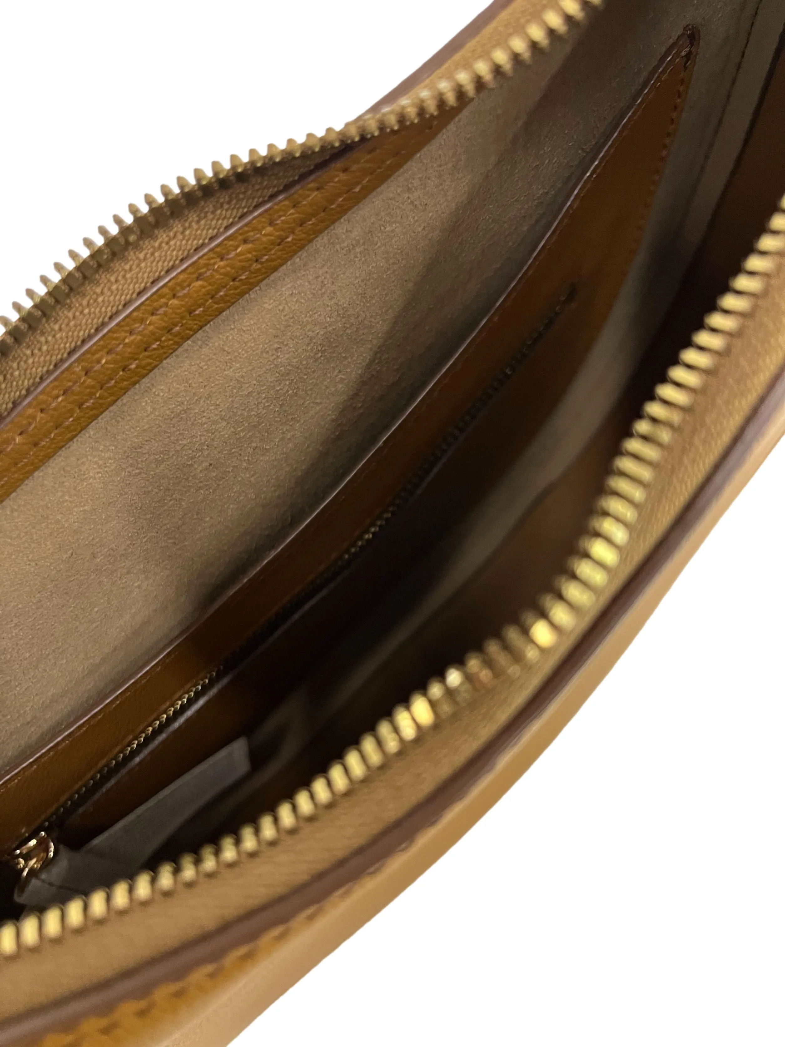 Nina Crescent Bag In Caramel