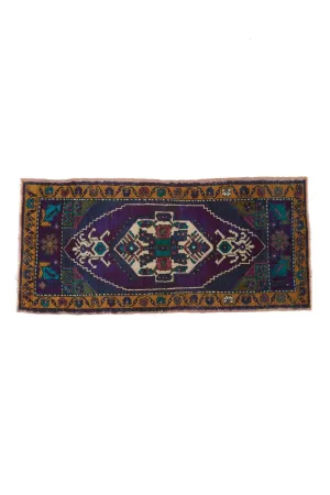 No. 1429 Mini Turkish Vintage Rug - 1'8'' x 3'8''