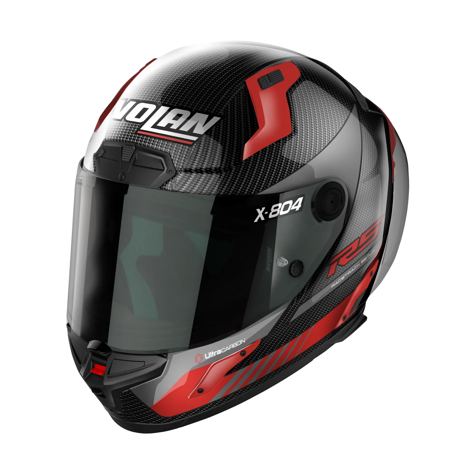 Nolan - X-804 RS Carbon/Red Hot Lap Helmet