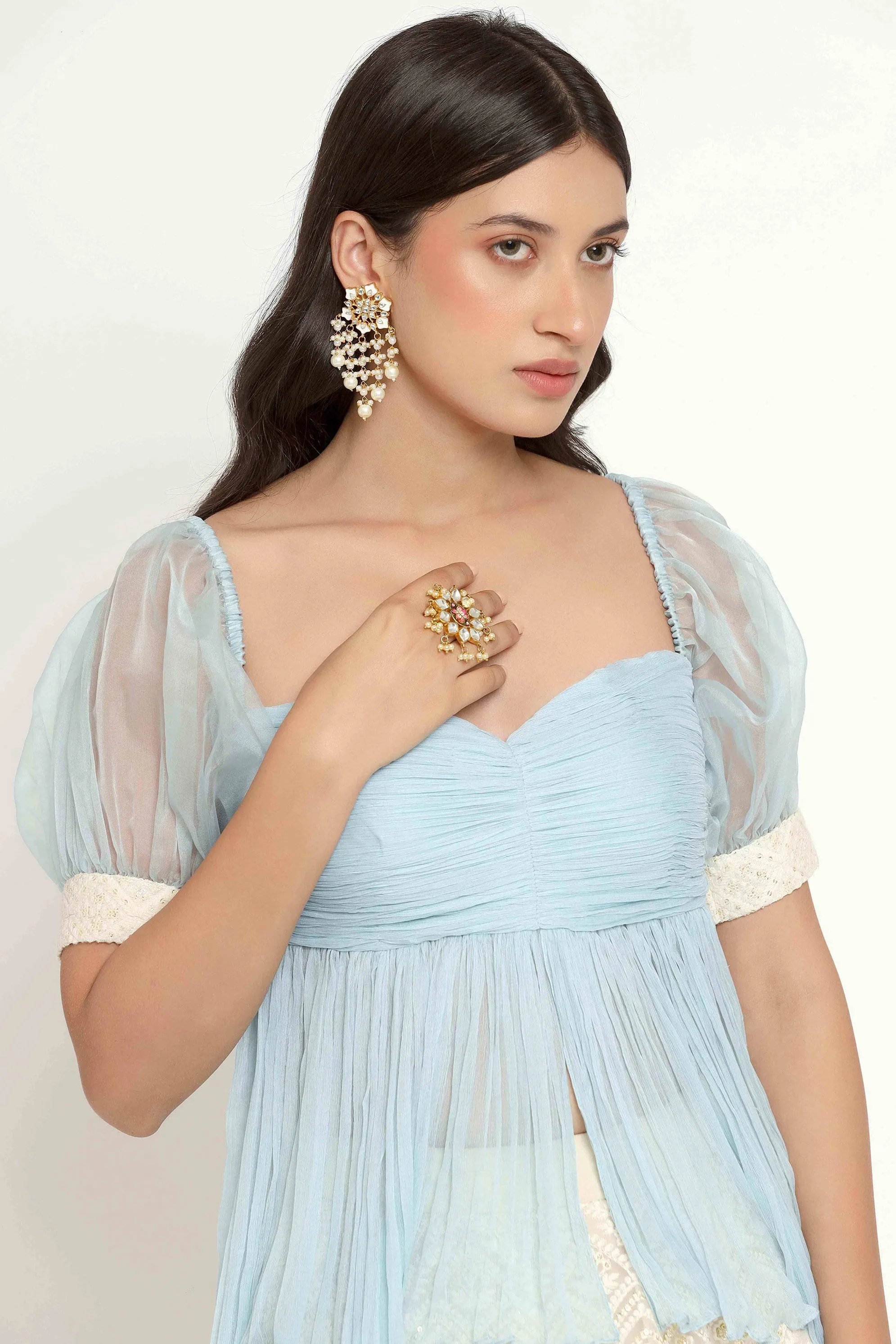 Noor Lehenga (Blue)
