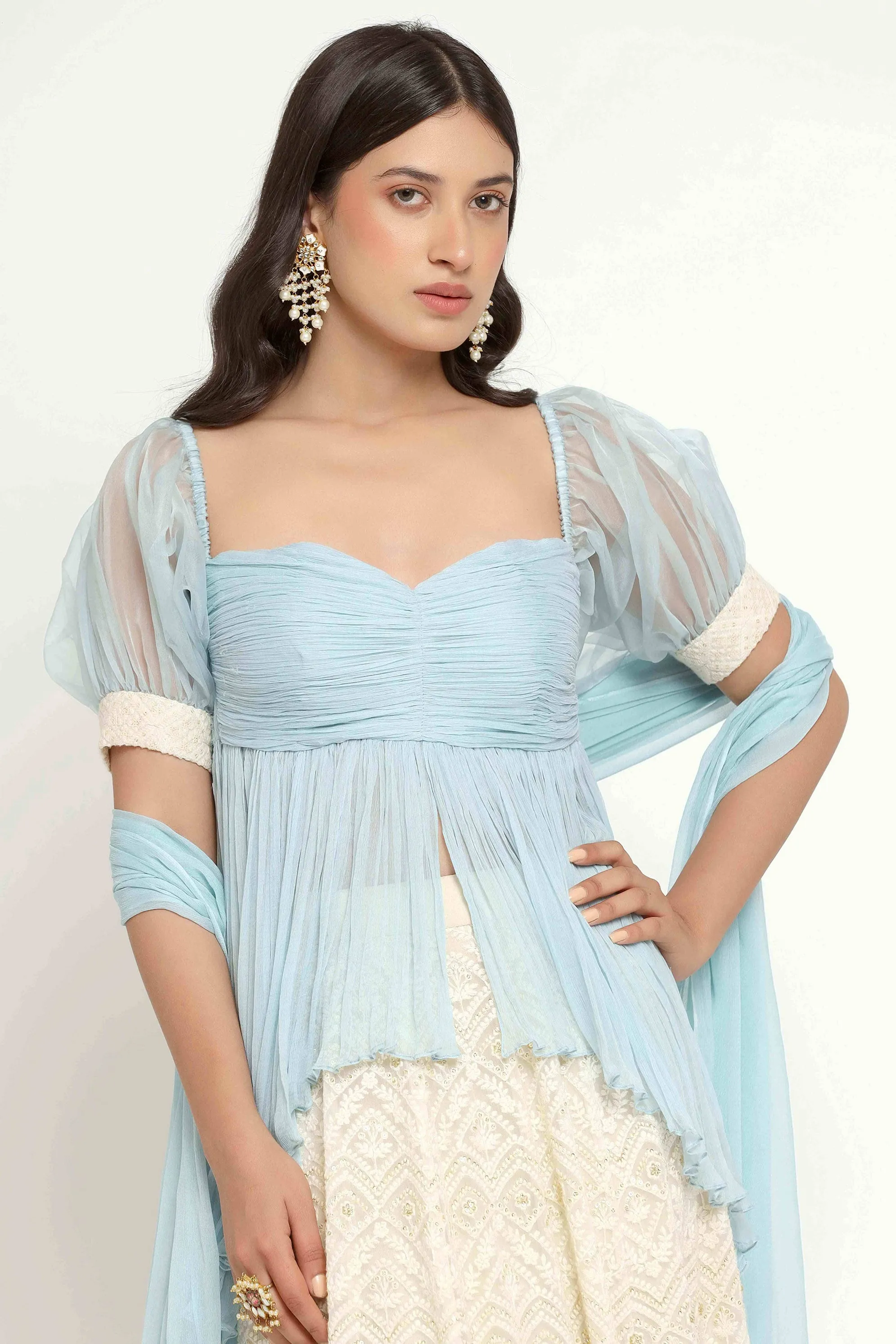 Noor Lehenga (Blue)