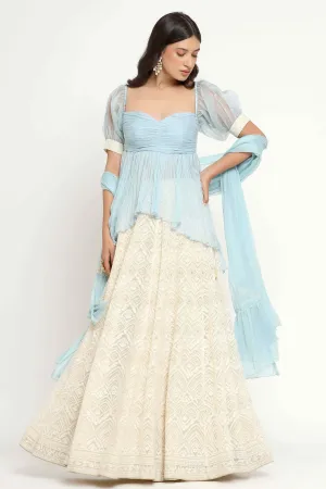 Noor Lehenga (Blue)
