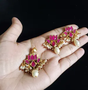 Pachi Kundan Pendant Set With Gold Plating