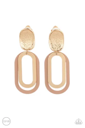 Paparazzi Melrose Mystery - Clip-On Earrings