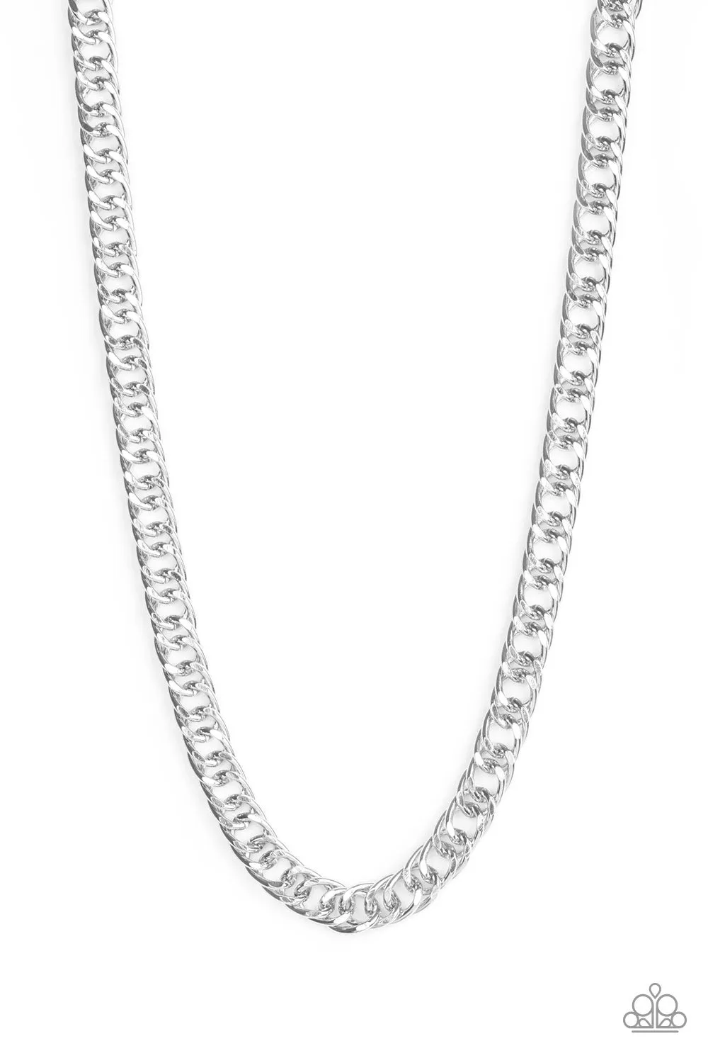 Paparazzi - Omega - Silver Men's Necklace