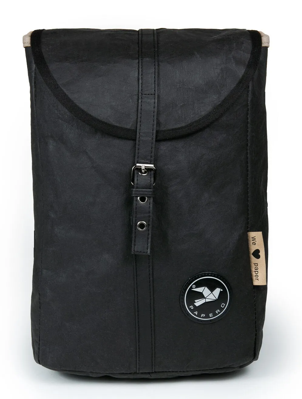 PAPERO Rucksack OWL aus Kraft Papier 13 L leicht, reißfest und wasserfest vegan, nachhaltig