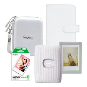Paquete Instax Mini Link 2 Blanca   20 Fotografías   Accesorios