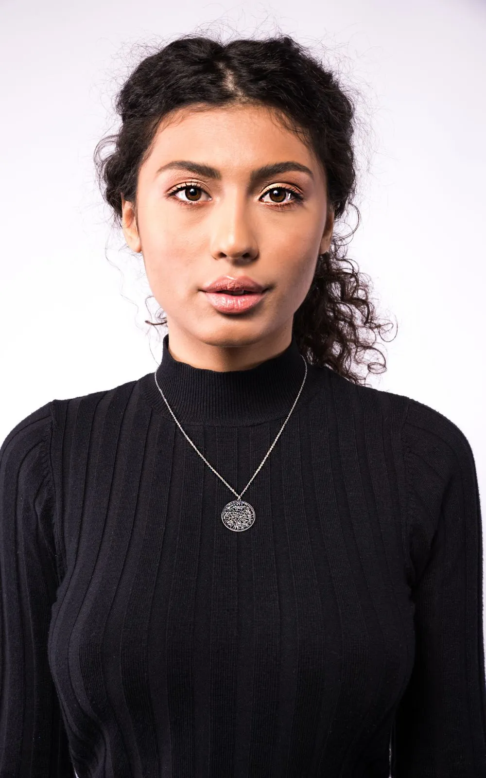 Paris Silver - City Map Necklace