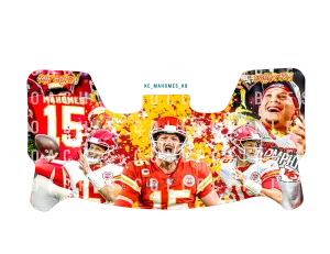 Patrick Mahomes Custom Visor for Any Full Size Riddell Helmet-3 Styles (Universal Fit)