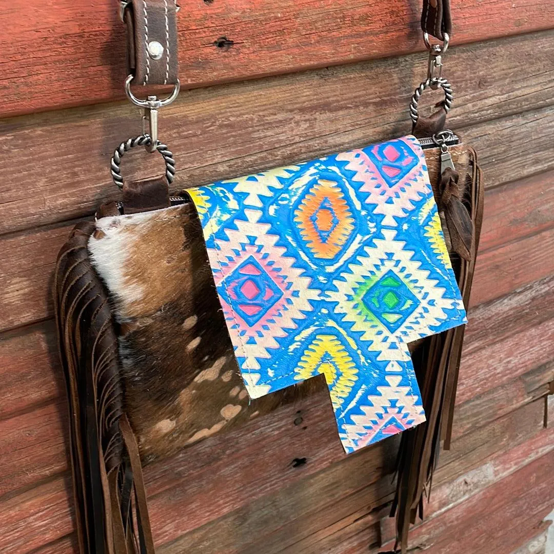 Patsy - Gold Acid w/ Rainbow Aztec Flap