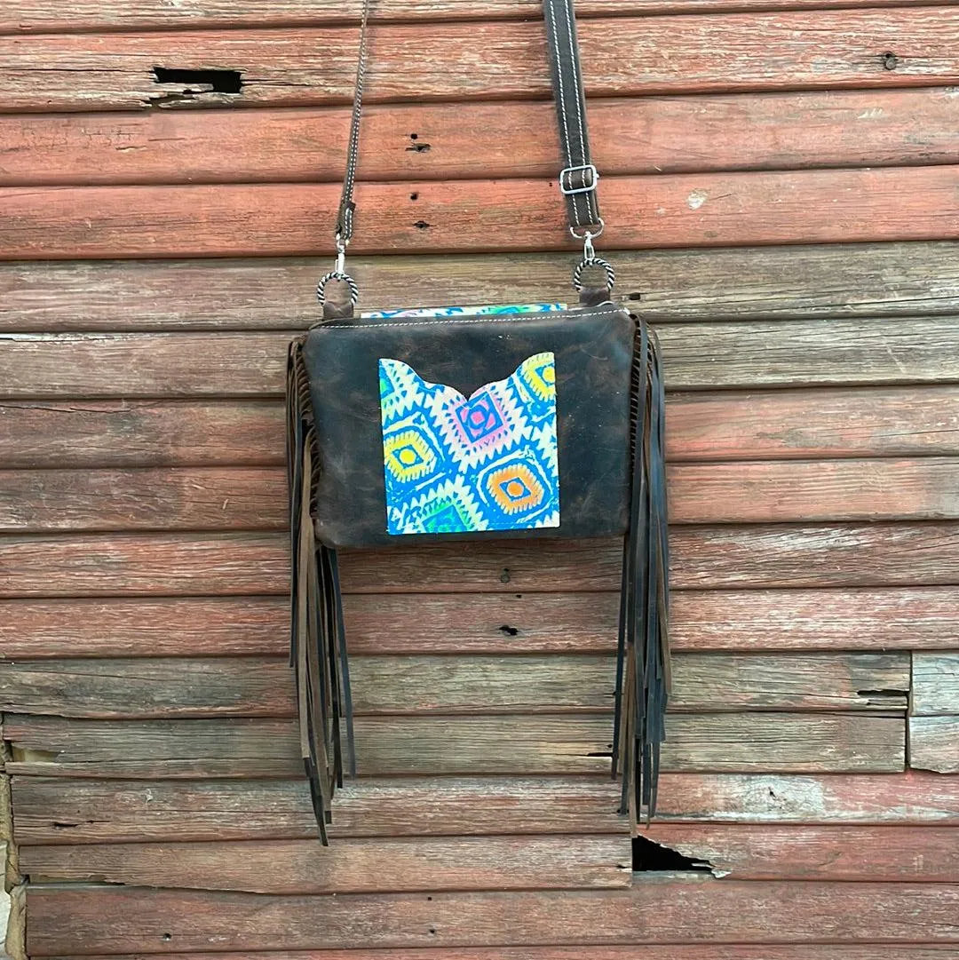 Patsy - Gold Acid w/ Rainbow Aztec Flap