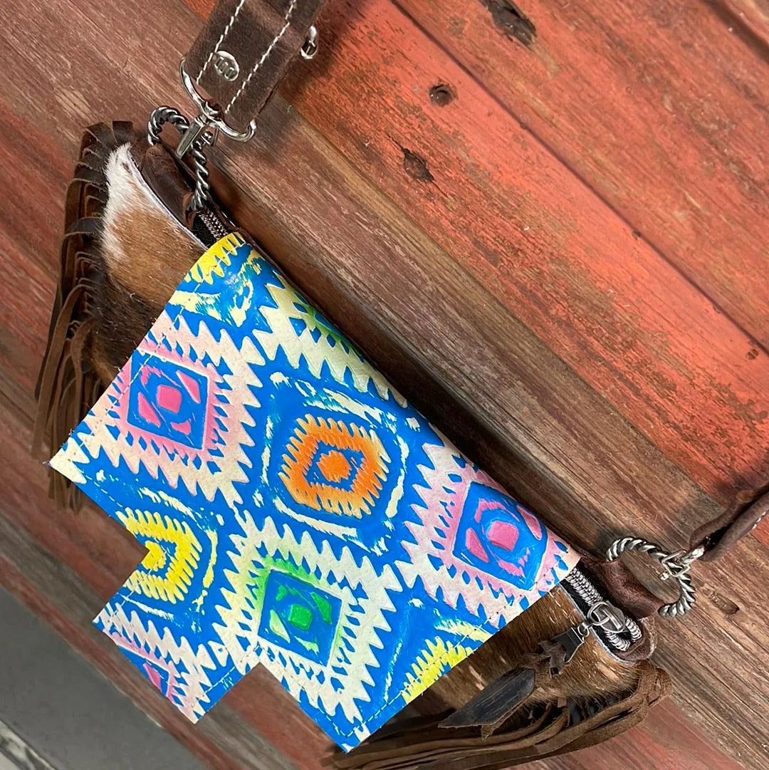 Patsy - Gold Acid w/ Rainbow Aztec Flap