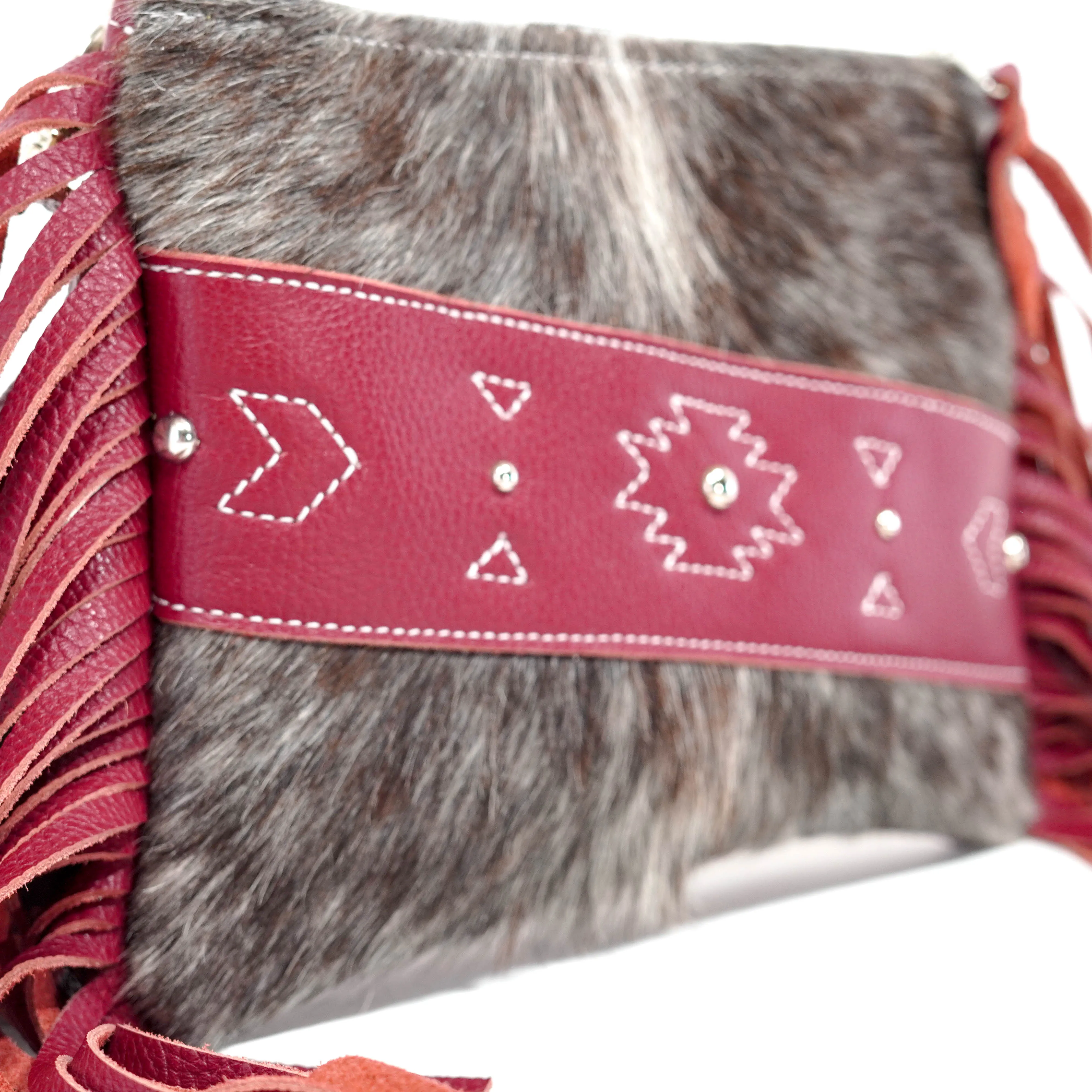 Patsy - Longhorn w/ Red Pebble Leather