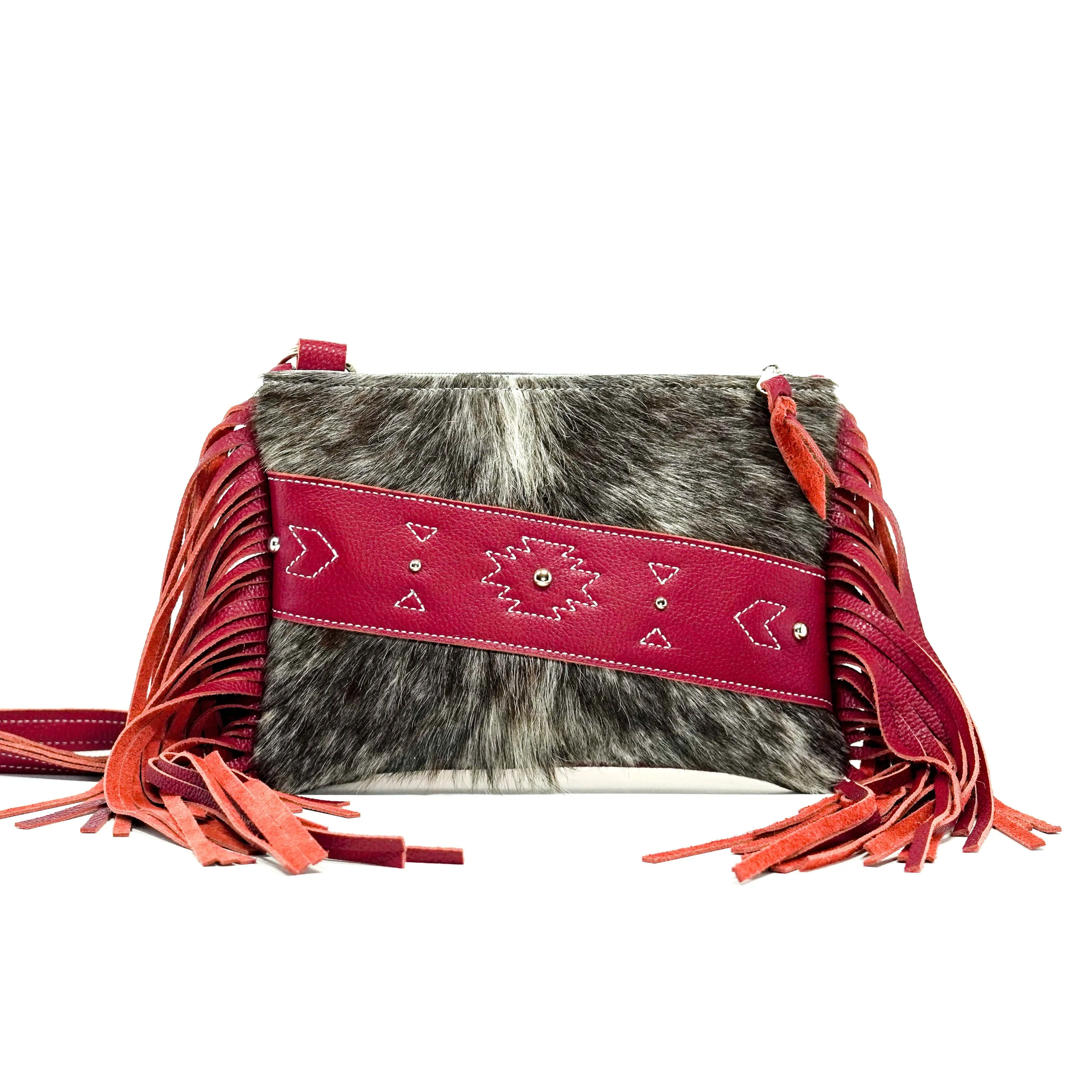 Patsy - Longhorn w/ Red Pebble Leather