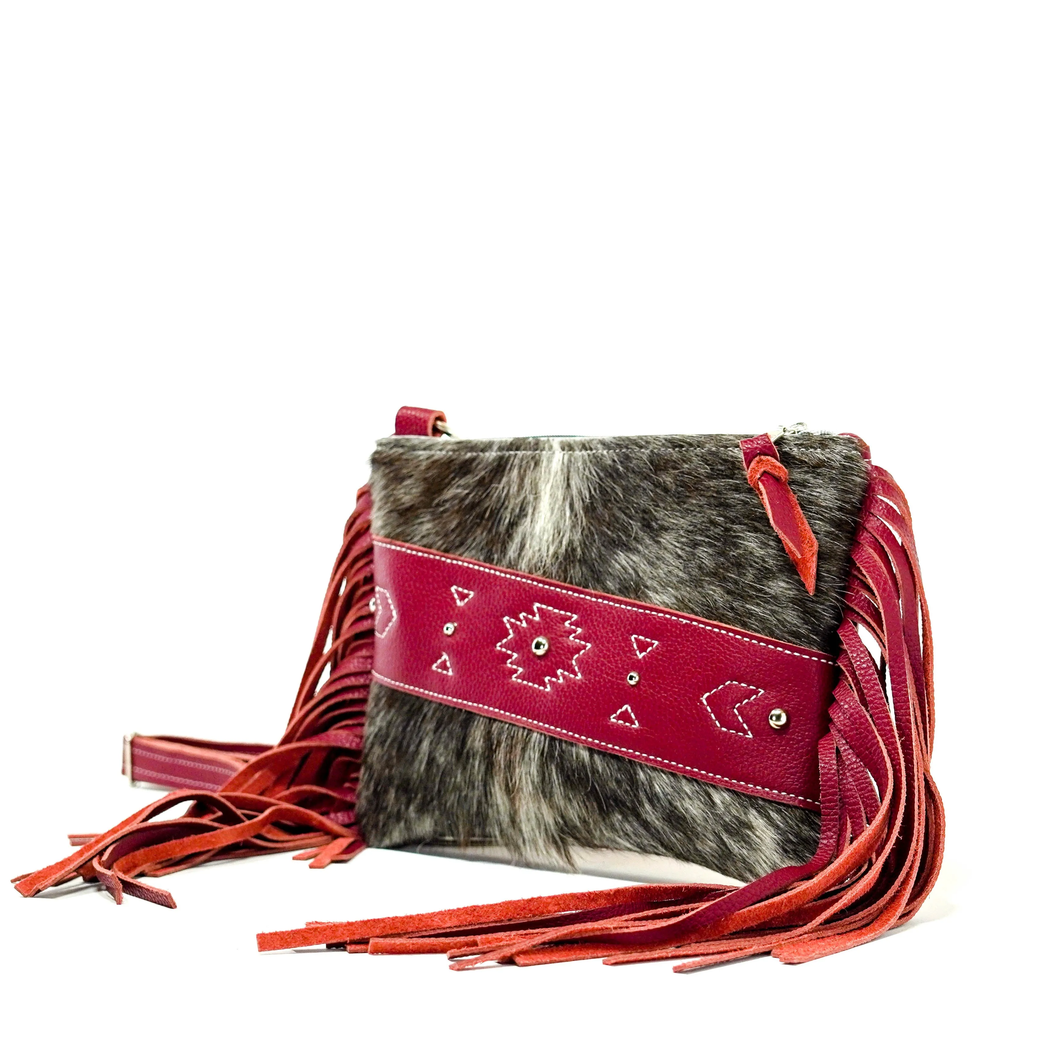 Patsy - Longhorn w/ Red Pebble Leather
