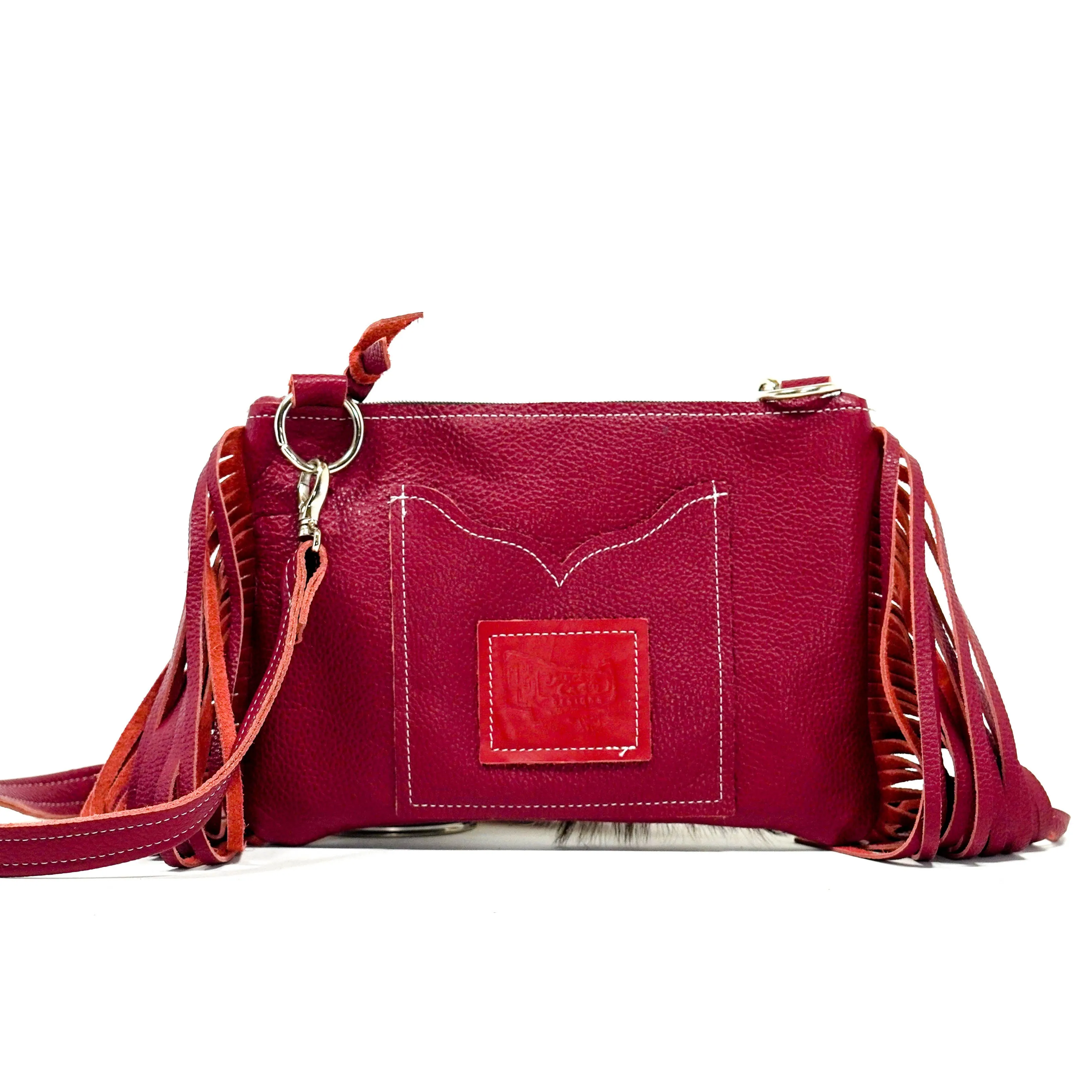 Patsy - Longhorn w/ Red Pebble Leather