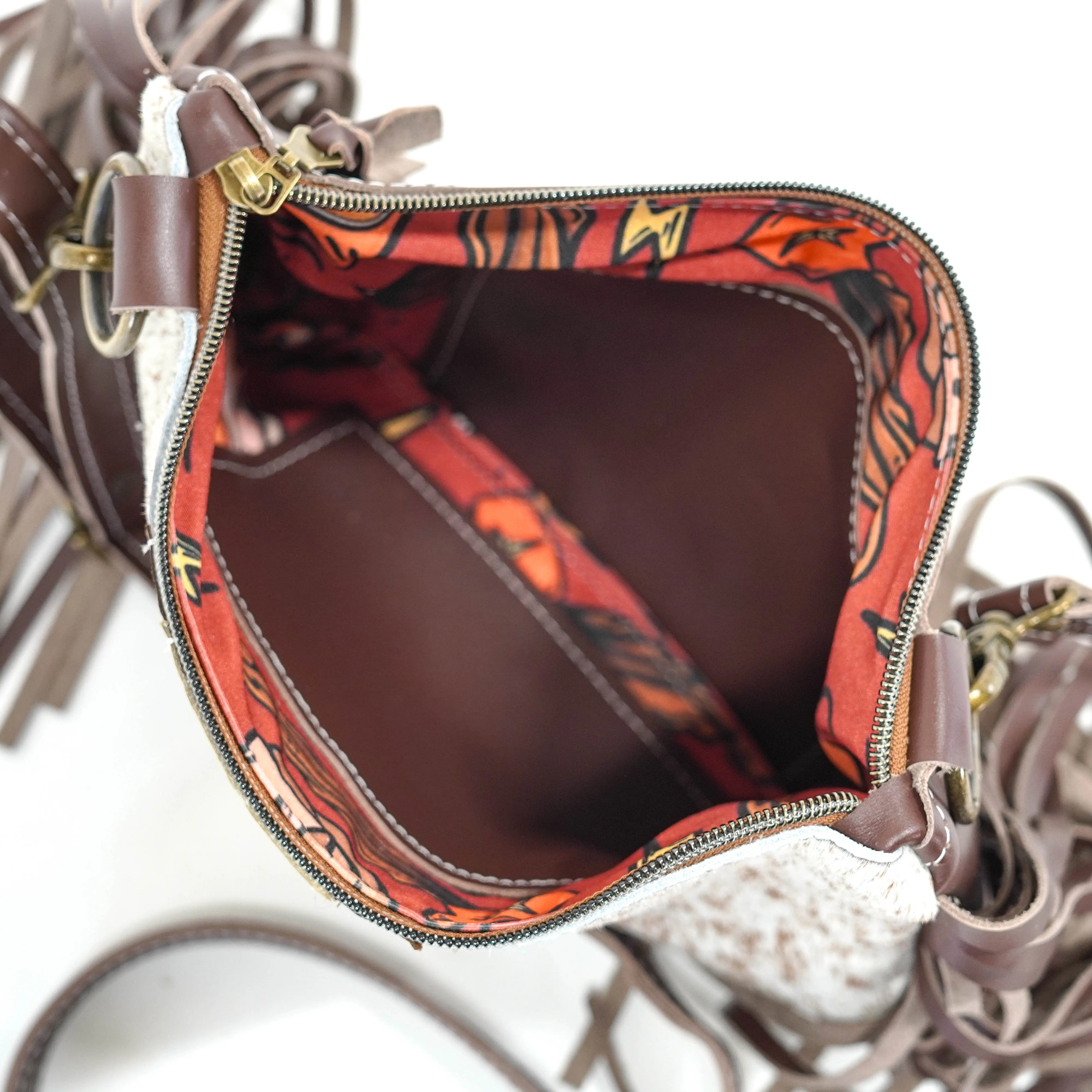 Patsy - Speckled Longhorn w/ Ivory & Bronze Aztec