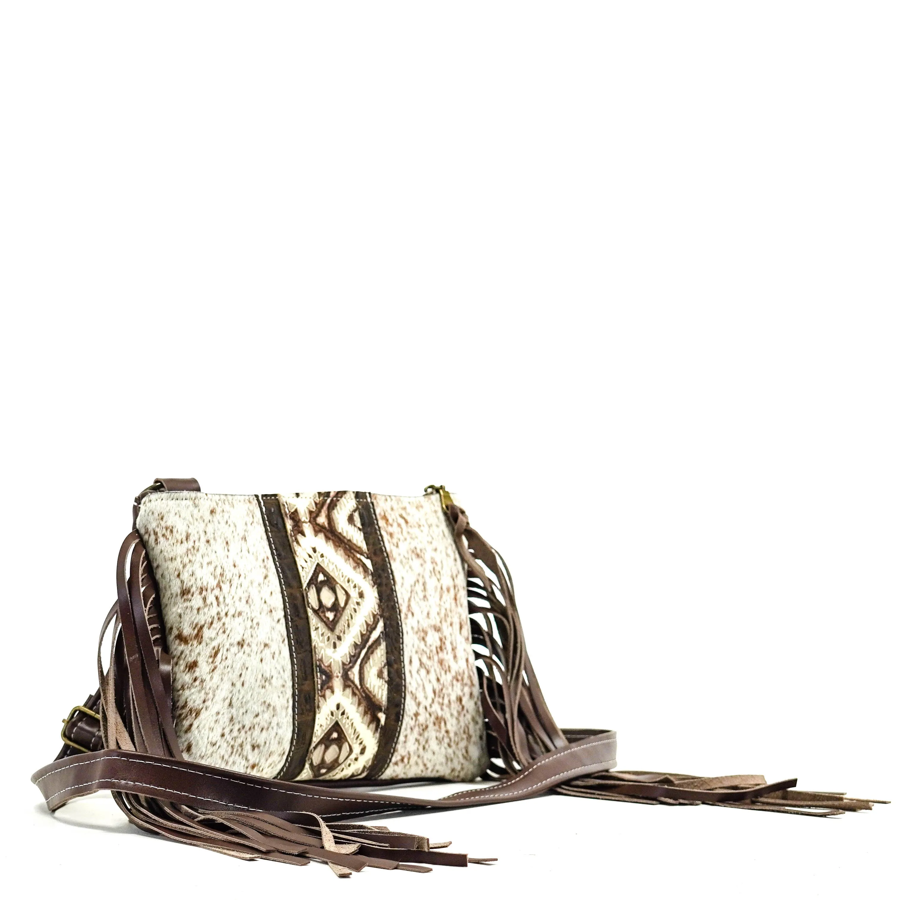 Patsy - Speckled Longhorn w/ Ivory & Bronze Aztec