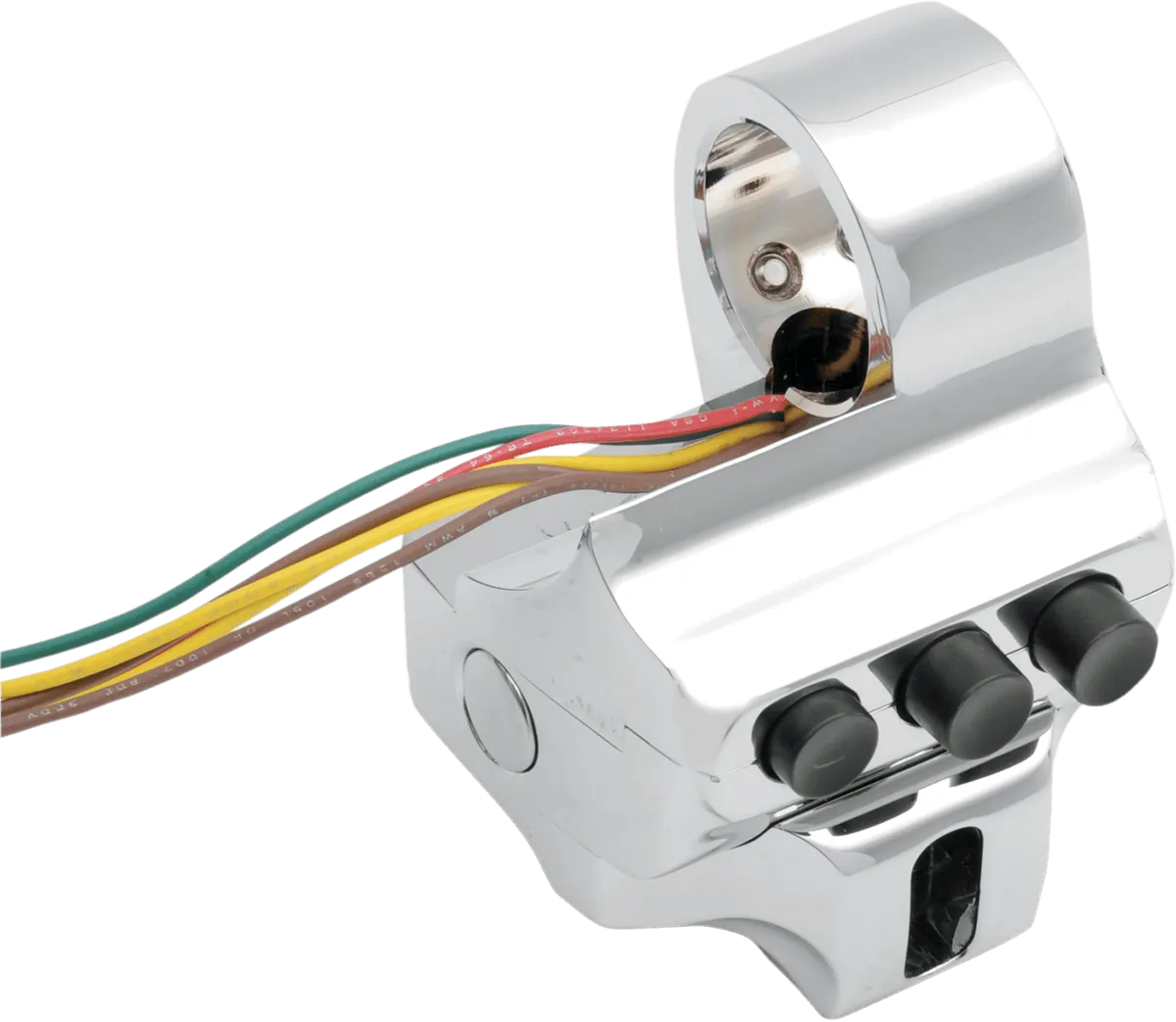 Performance Machine 0062-2043-CH Contour Hydraulic Clutch 5-Button Switch Housing - Chrome