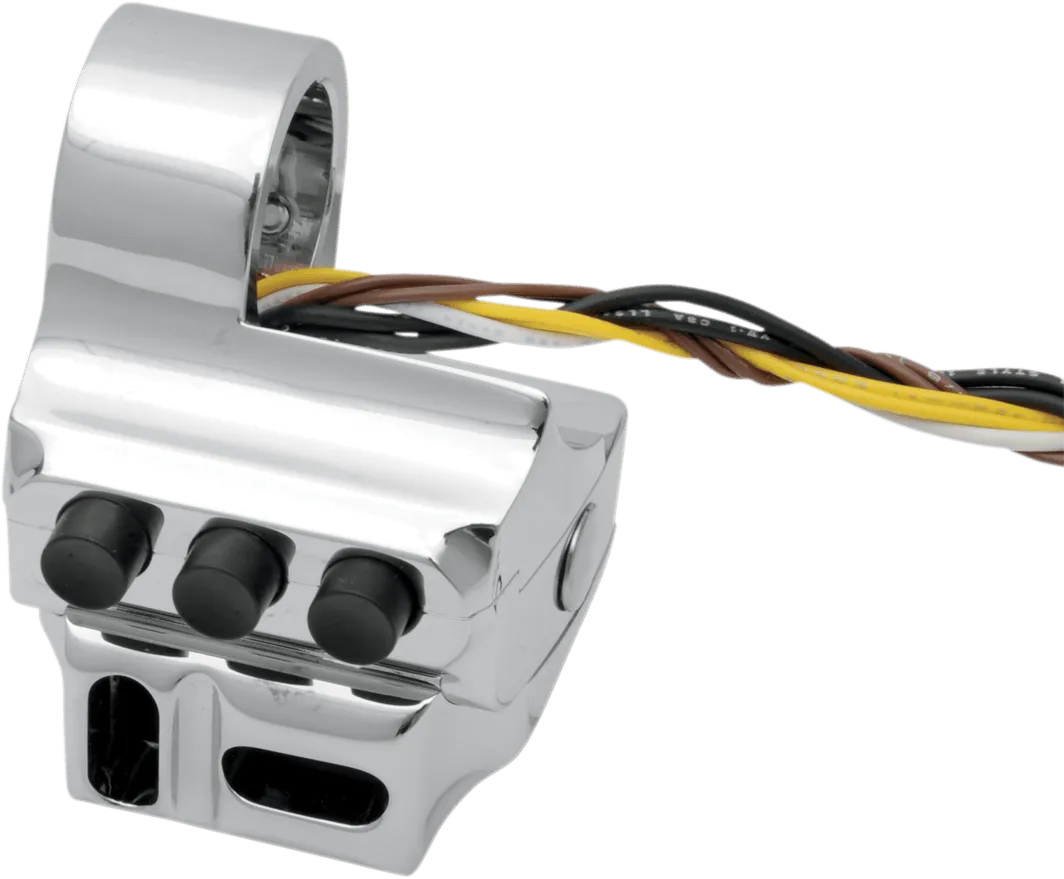 Performance Machine 0062-2043-CH Contour Hydraulic Clutch 5-Button Switch Housing - Chrome