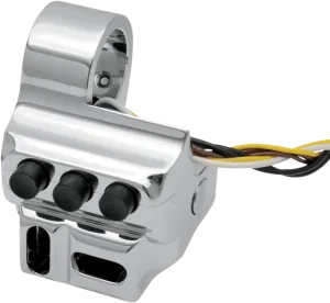Performance Machine 0062-2045-CH Contour Cable Clutch 5-Button Switch Housing - Chrome