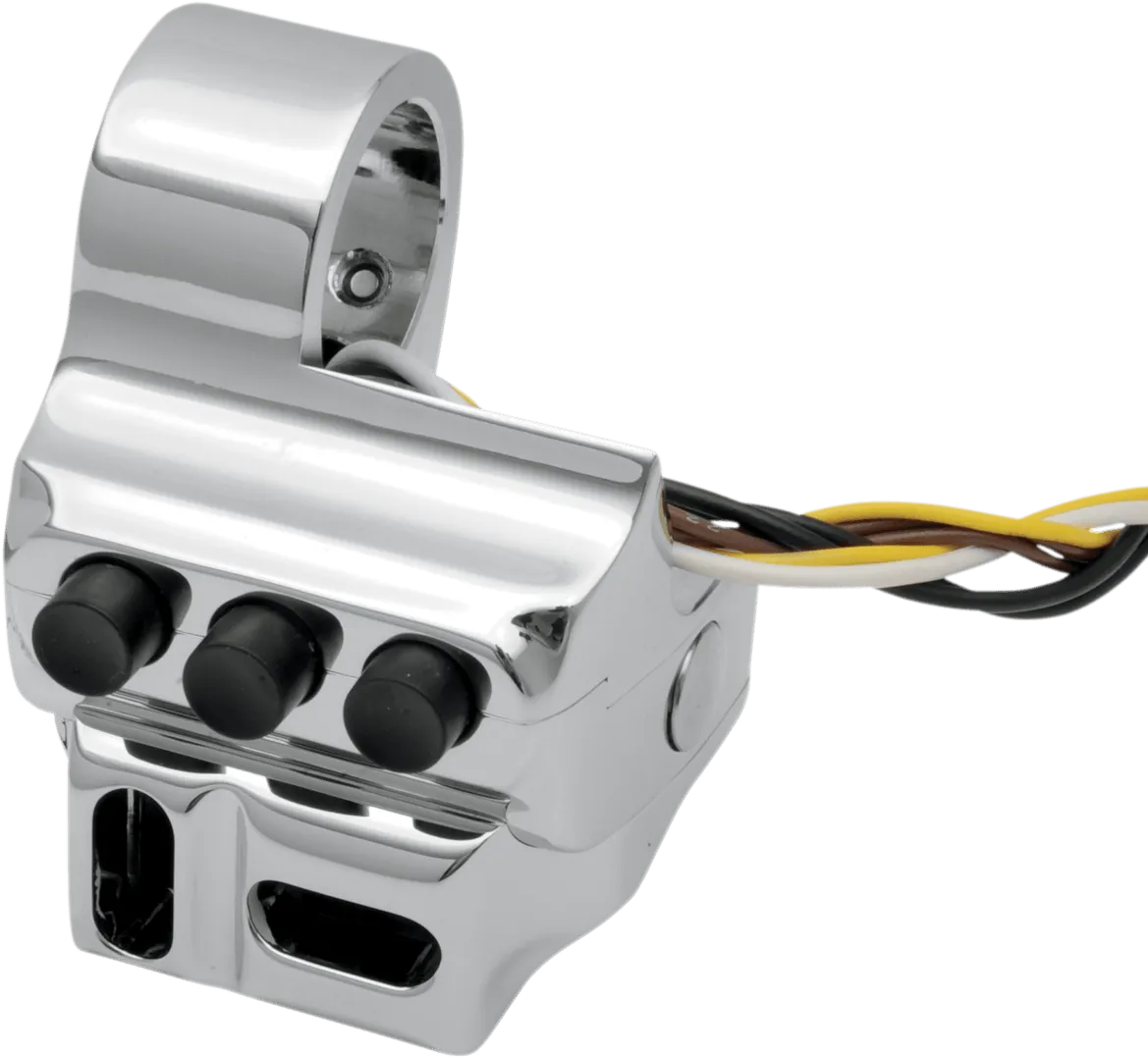 Performance Machine 0062-2045-CH Contour Cable Clutch 5-Button Switch Housing - Chrome