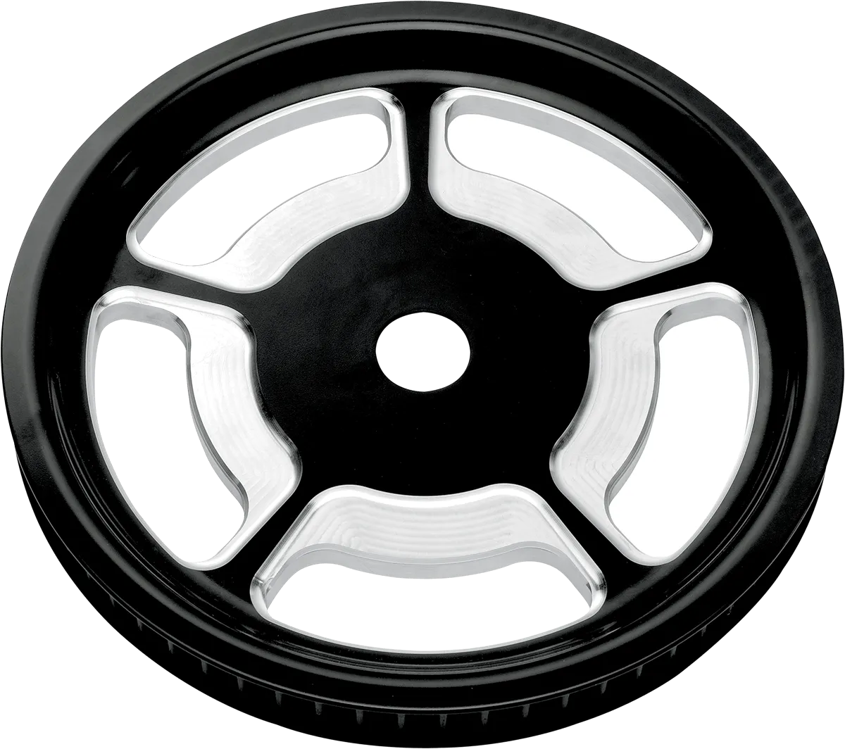 Performance Machine 0093-7268UNVLCH Universal Rear Cush-Drive Aluminum Pulley - Chrome - 1in