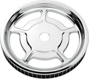 Performance Machine 0093-7268UNVLCH Universal Rear Cush-Drive Aluminum Pulley - Chrome - 1in
