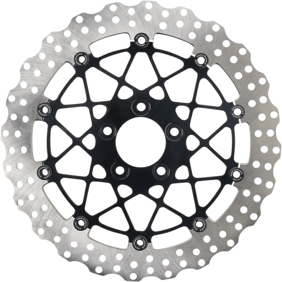 Performance Machine 0133-1810S-B Speedstar 11.8in. Two-Piece Brake Rotors - Black Ops