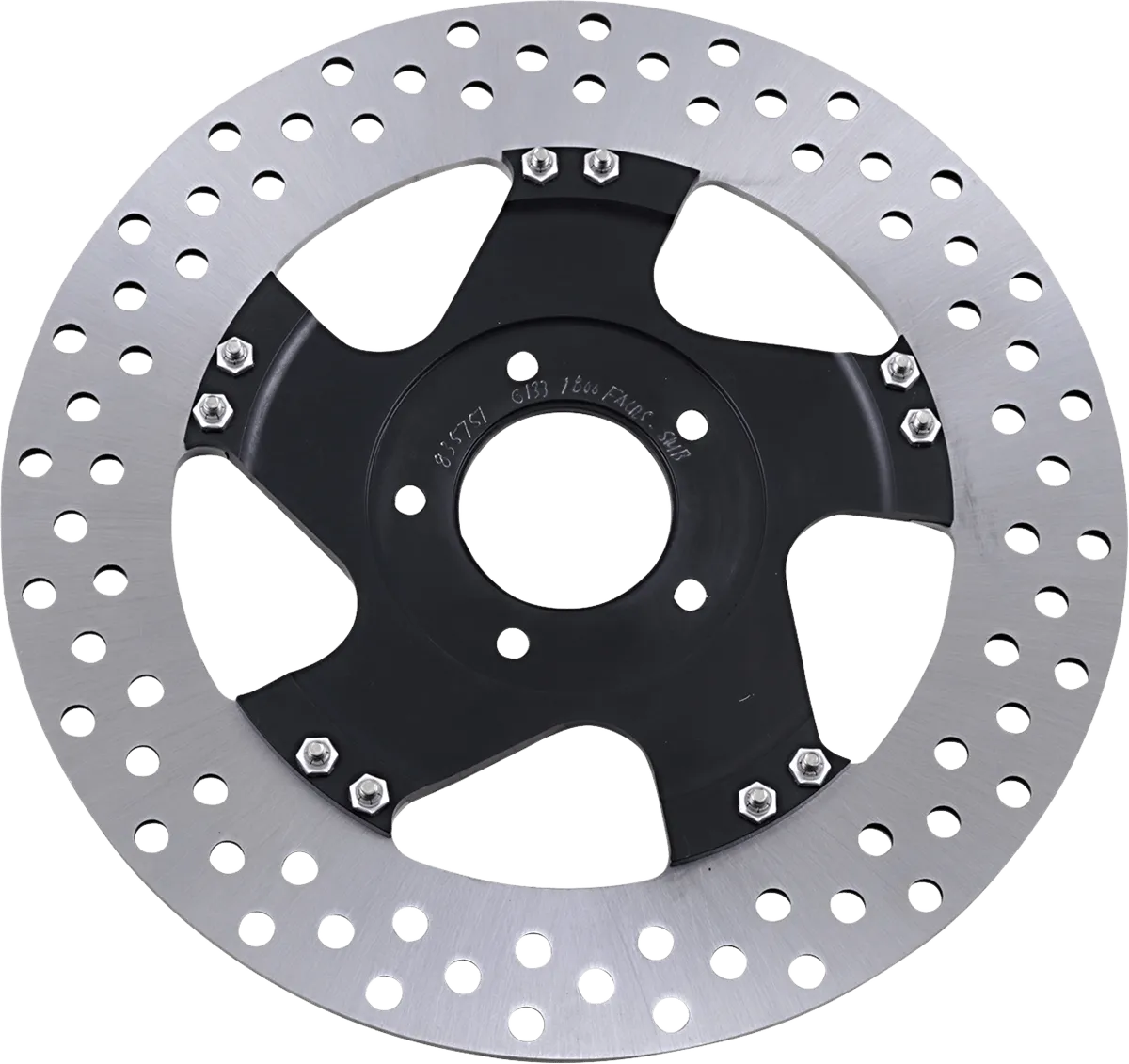 Performance Machine 01331800FACRSMB Pro-Am 11.8in. Two-Piece Brake Rotor - Black Ops
