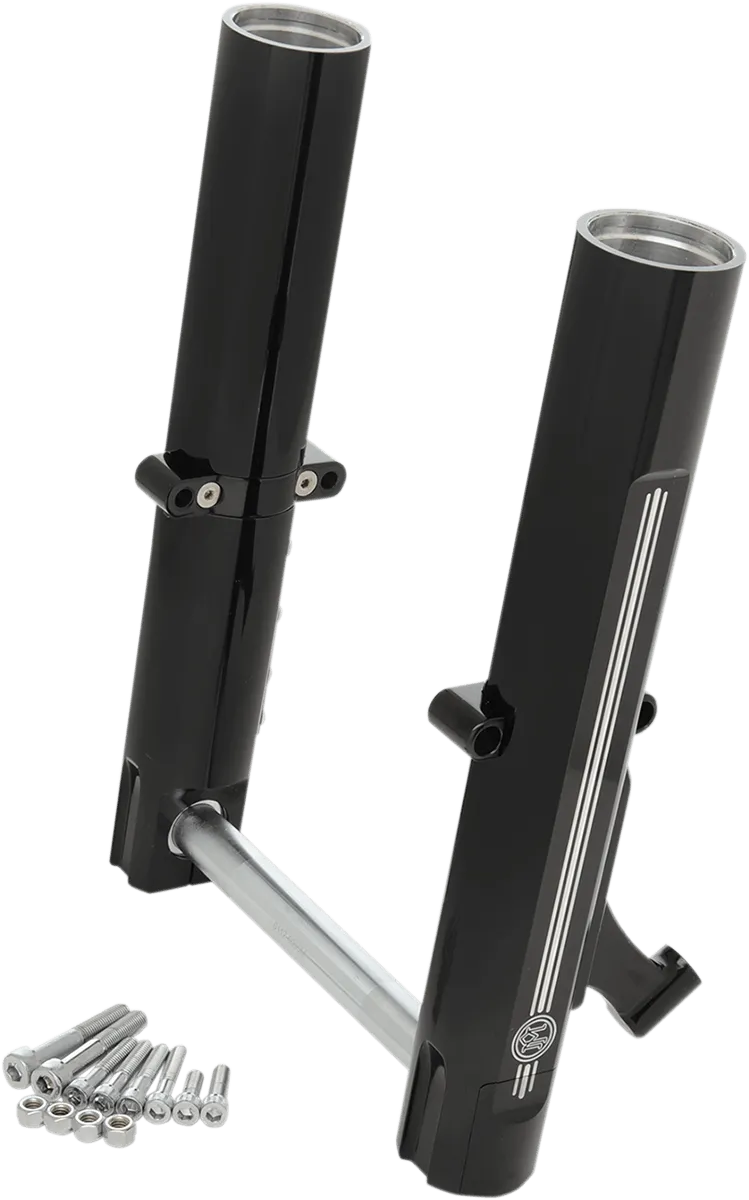 Performance Machine 0208-2096-BM Fork Leg Kit for Stock or Performance Machine Calipers - Dual Disc - Contrast Cut