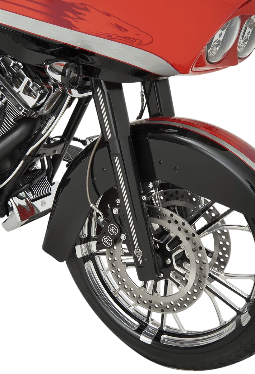 Performance Machine 0208-2096-BM Fork Leg Kit for Stock or Performance Machine Calipers - Dual Disc - Contrast Cut