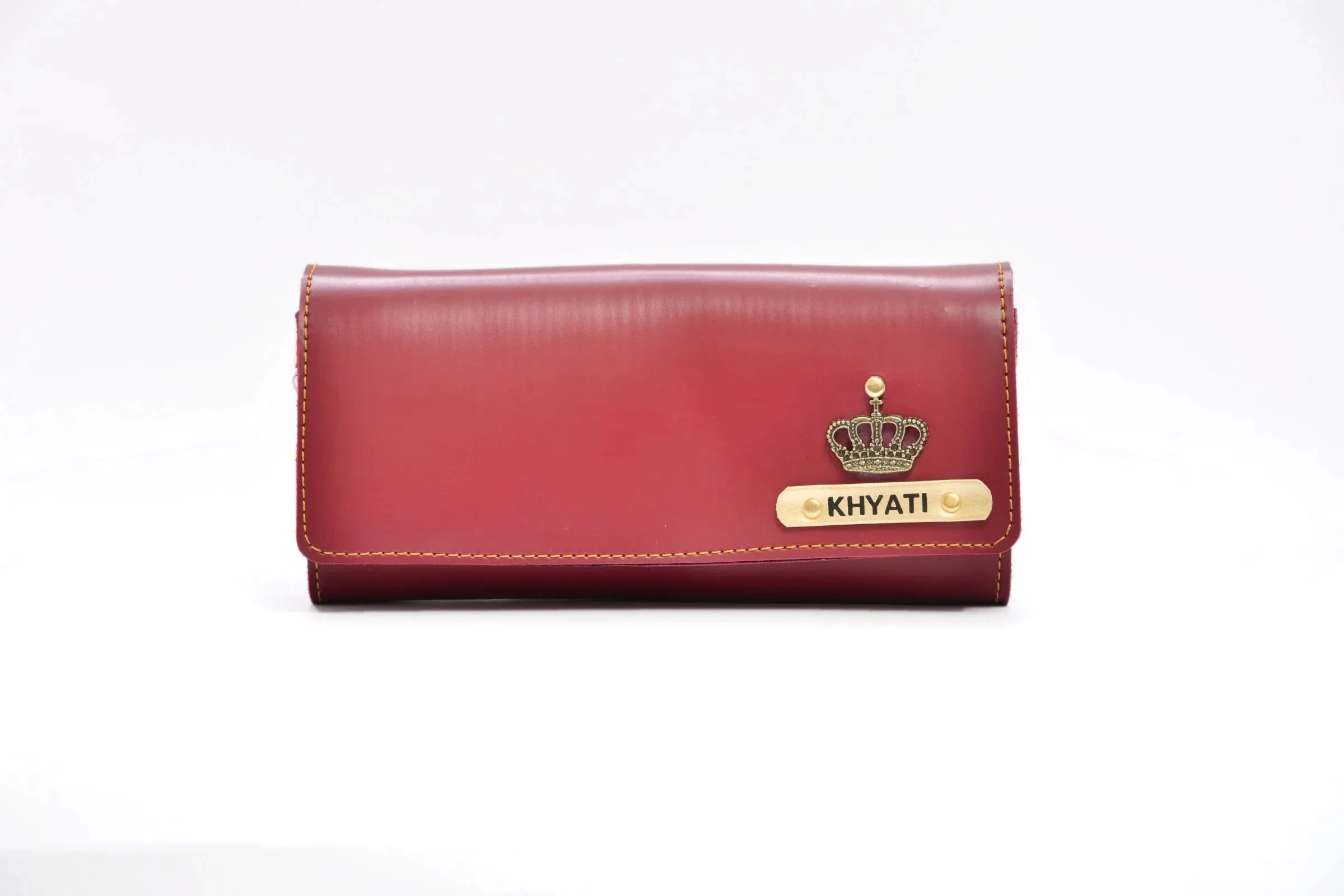 Personalized Premium Lady Wallet - Wine