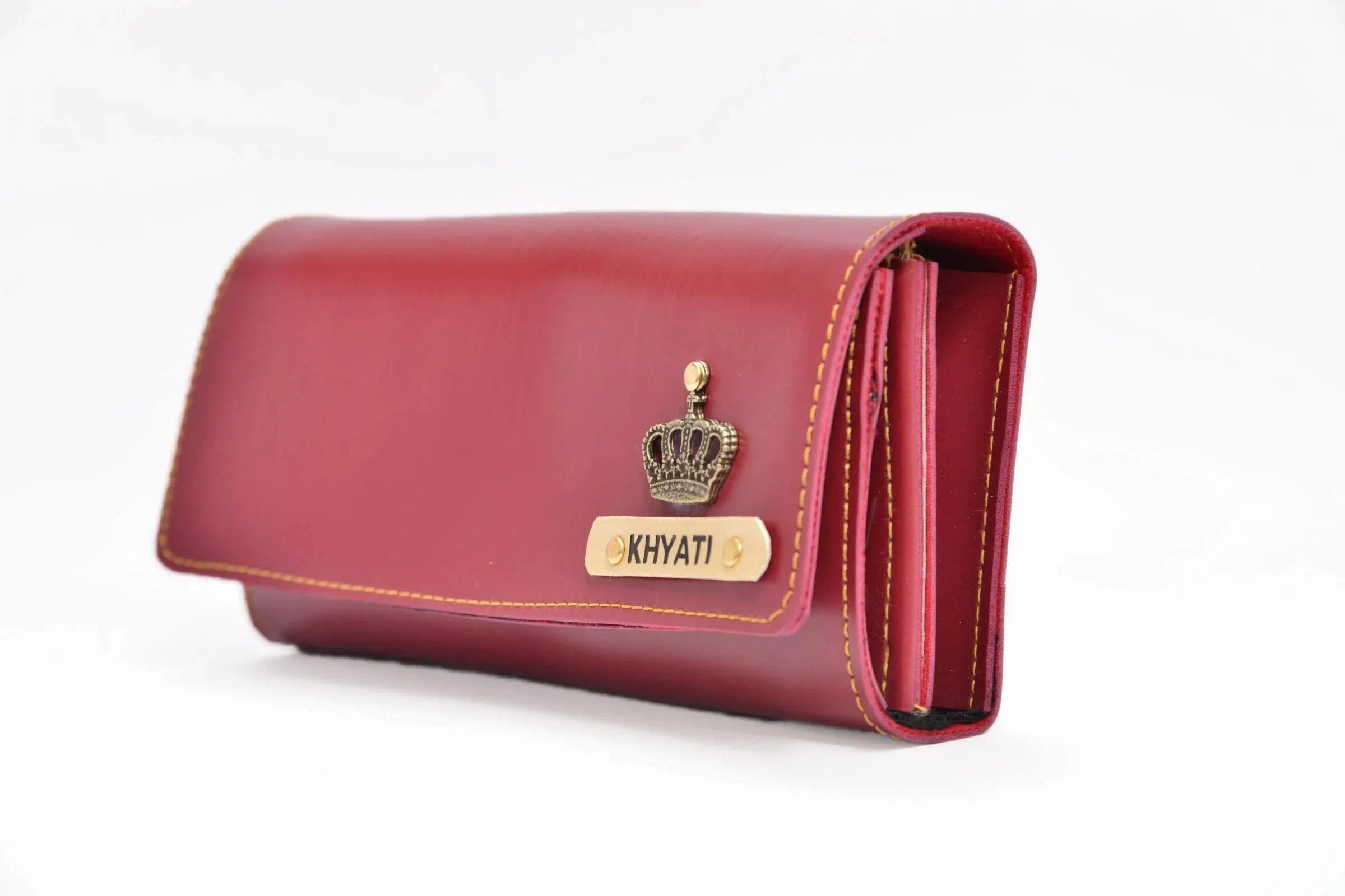 Personalized Premium Lady Wallet - Wine