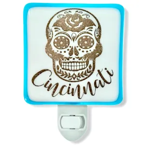 PERSONALIZED Sugar Skull with Your Name or City Night Light