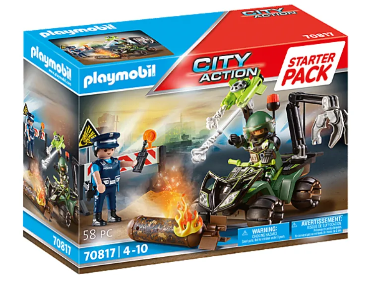 Playmobil 70817 Starter Pack Police: Hazard Training