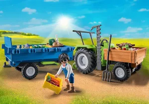 Playmobil 71249 Harvester Tractor with Trailer
