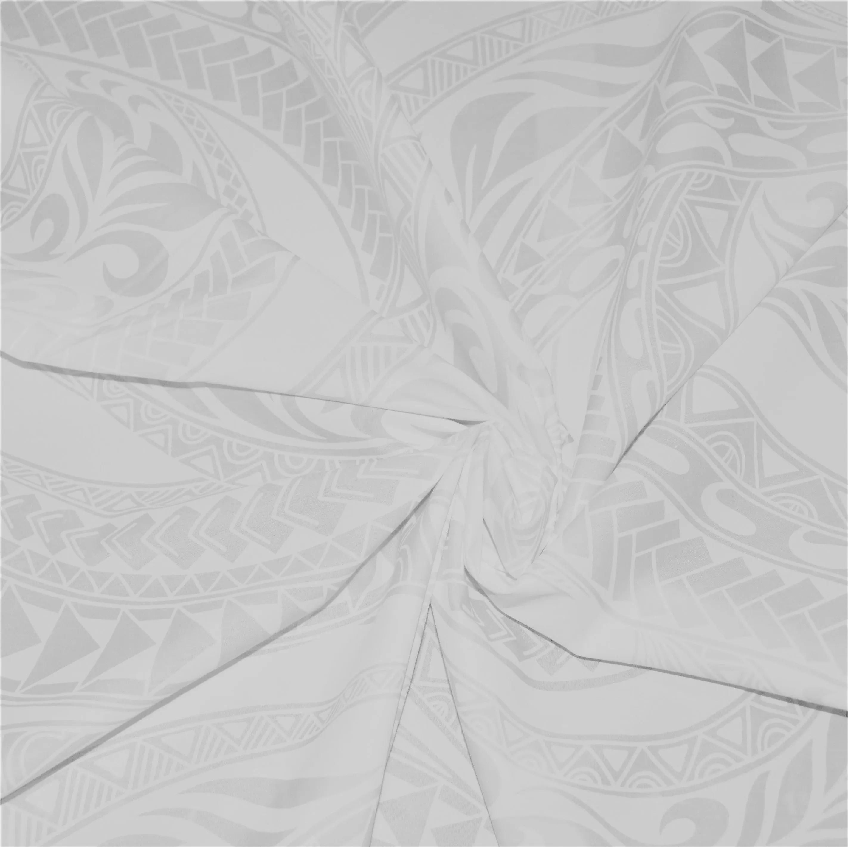 Ploynesian Tapa White on White