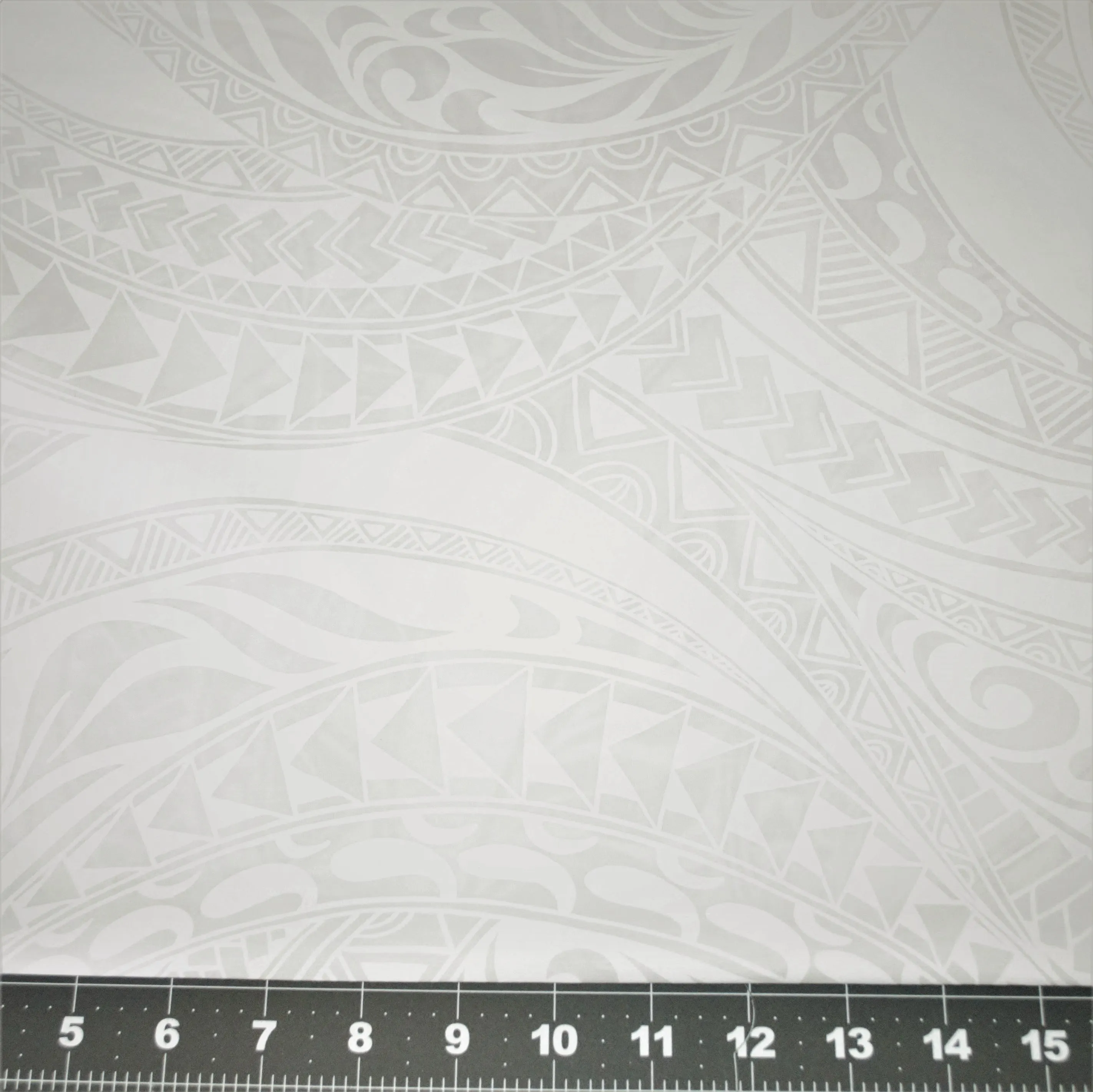 Ploynesian Tapa White on White