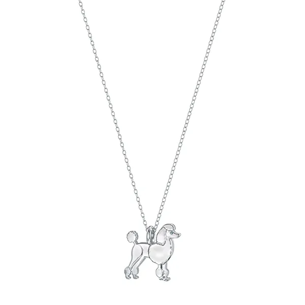 Poodle Mini Pups  Diamond Necklace