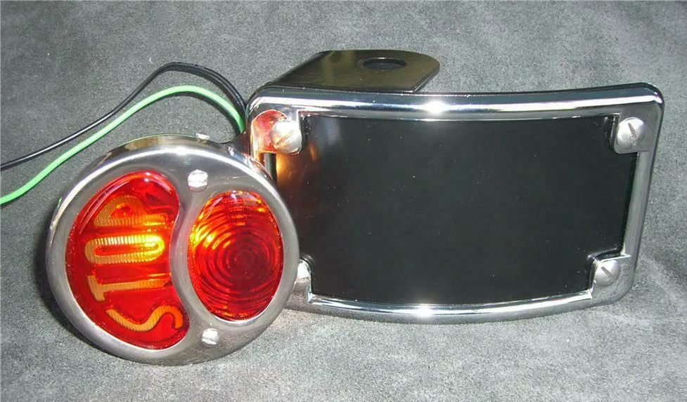 Powder coat Radius Tail light Chopper Harley Seat Frame