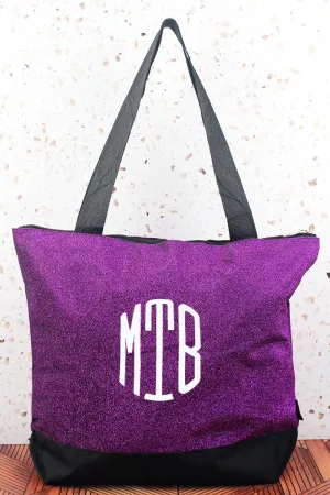 Purple Glitz & Glam Tote Bag