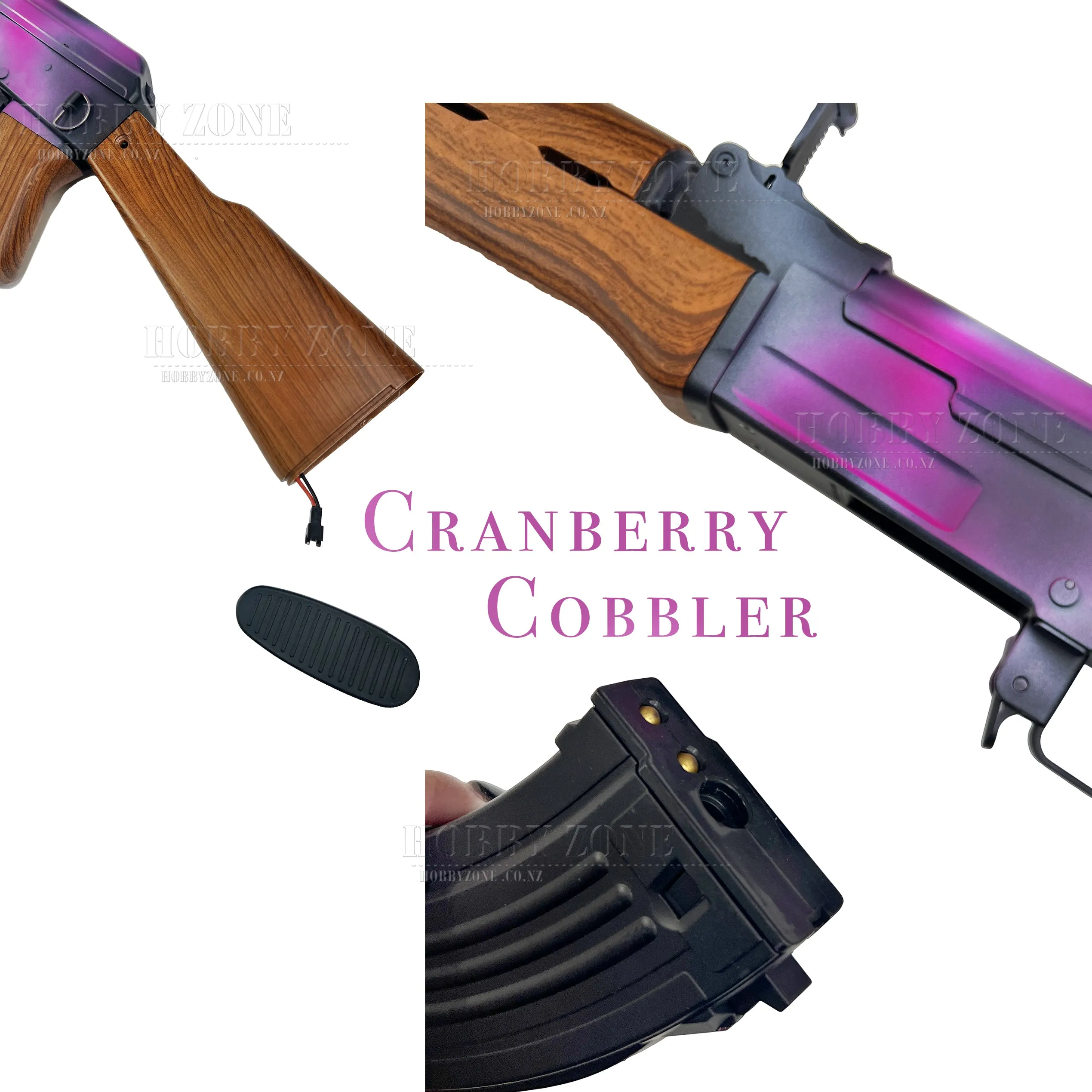 [R18 ] "Cranberry Cobbler" JM Gen 11 AK47 Gel Ball Blaster [ID Check Required]