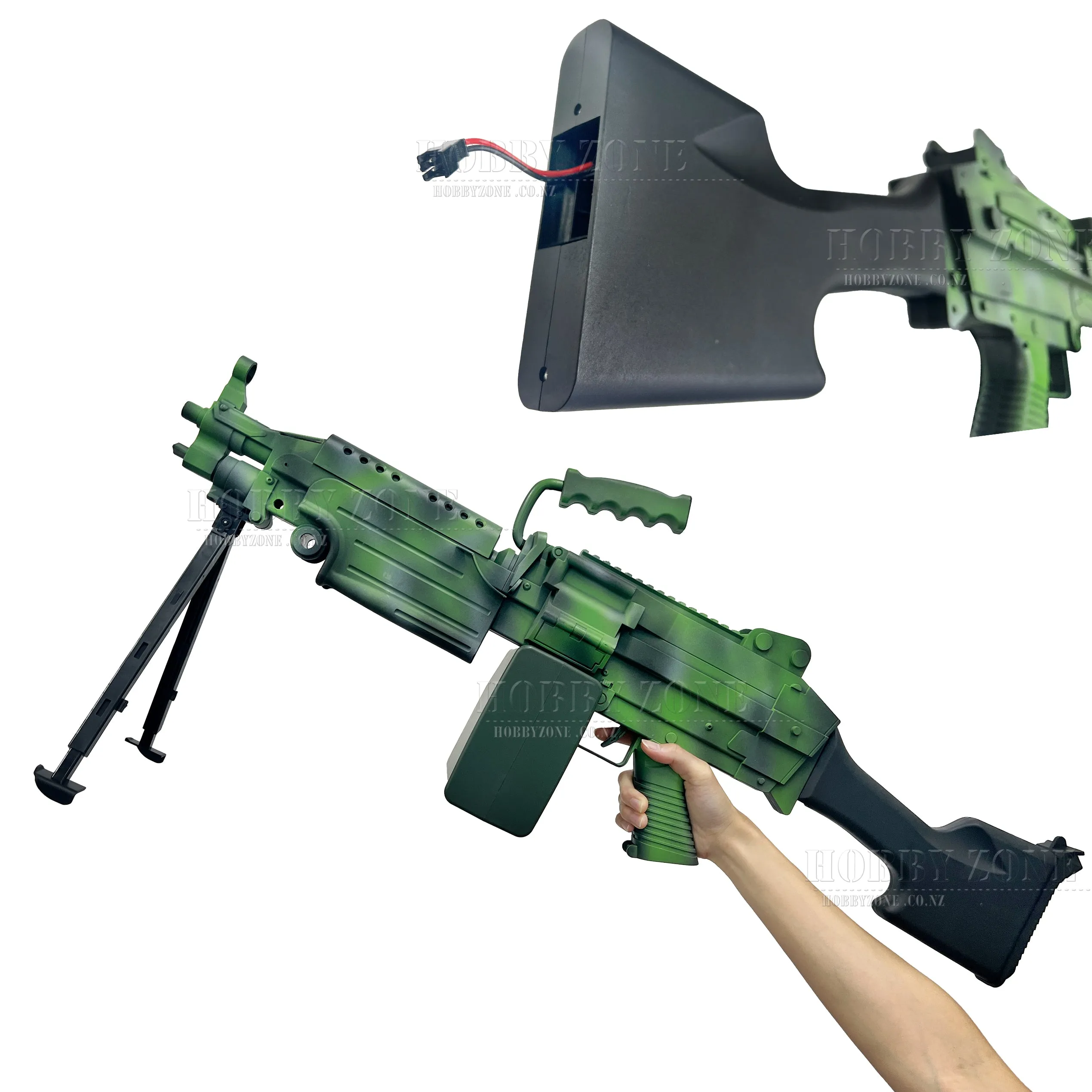 [R18 ] "Kiwifruit Burst" ZH M249 V2 Gel Ball Blaster [ID Check Required]